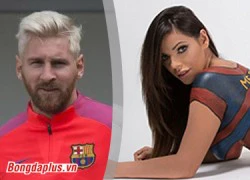 Được Miss Bumbum nhiệt tình cổ vũ, Messi vẫn tịt ngòi