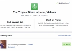 Facebook bật tính năng an toàn ở VN khi bão số 3 đổ bộ