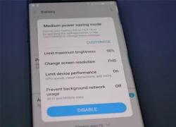 Galaxy Note 7 tự giảm độ phân giải màn hình để tiết kiệm pin