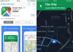 Google Maps cho tải về chính thức trên App Store Việt Nam