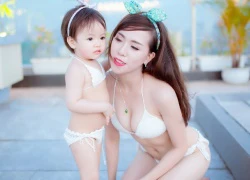 Hot girl Mai Thỏ khoe dáng nõn nà bên con gái