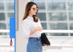 Kiều nữ Hàn xấu đẹp khi phối chân váy jeans ngắn