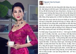 MC Nguyễn Cao Kỳ Duyên kể tật xấu của người Trung Quốc, sợ bị đánh đồng &#8216;tóc đen đầu tối&#8217;