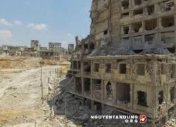 Chiến sự ở cửa ngõ Aleppo nhìn từ trên không