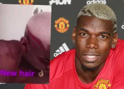 Pogba lại chưng diện kiểu tóc mới