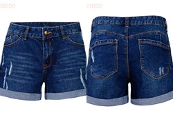 Quần short nữ xước phong cách SID47685