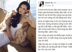 Sau khi vạch trần showbiz Việt, Vy Oanh đăng status 'cảnh cáo' kẻ muốn hại mình