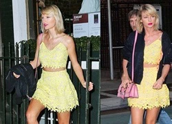 Taylor Swift tươi rói trên phố sau tin đồn cãi nhau to với Tom Hiddleston