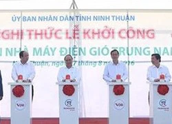 Thủ tướng dự lễ khởi công dự án điện gió gần 4.000 tỉ đồng