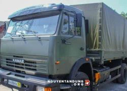 Xe quân sự Kamaz mới tinh đã về cảng