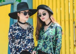 Yến Trang - Yến Nhi diện đồ đôi xuống phố