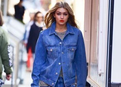 Áo denim oversize được sao ngoại yêu thích