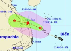 Bão cấp 8 hướng Quảng Nam &#8211; Bình Định