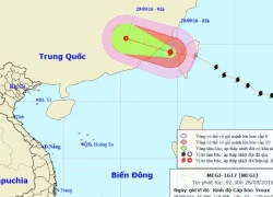 Bão MEGI giật cấp 14-15 đi vào Biển Đông