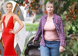 Charlize Theron gây sốc với thân hình sồ sề và bụng ngấn mỡ