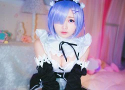 Cosplay hầu gái cực dễ thương trong Anime hot Re:Zero