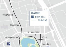 [Đồ họa] Xe lưu thông thế nào quanh 16 phố đi bộ Hồ Gươm?