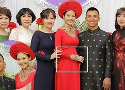 Nghi vấn vợ Chí Anh đang mang thai khi lộ bụng 'lùm lùm' trong lễ ăn hỏi