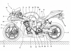 Kawasaki hé lộ phác thảo môtô động cơ siêu nạp mới