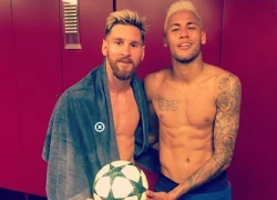 Messi, Neymar khoe ảnh khỏa thân sau chiến thắng 7-0 ở Champions League