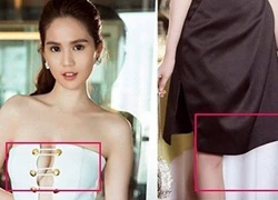 Ngọc Trinh lộ ngực xệ, mất một chân vì photoshop