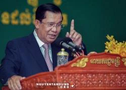 Ông Hun Sen chỉ huy diễn tập chống khủng bố ở trụ sở CNRP từ Singapore