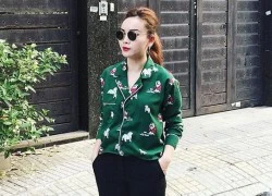 Sơ mi pijama, xu hướng giao mùa hút sao Việt