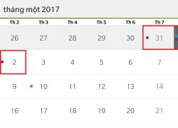 Tết Dương lịch 2017, người lao động được nghỉ mấy ngày?