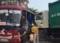 Xe chở rác đâm liên hoàn, 1 người tử vong