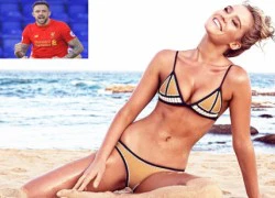 Bạn gái mới của sao Liverpool "đốt mắt" với bikini