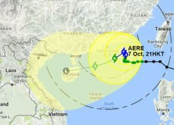 Bão Aere cách quần đảo Hoàng Sa 610 km