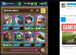 Cận cảnh bộ Deck full thẻ legendary khiến bao tín đồ Clash Royale thèm muốn