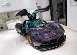 Chết mê Pagani Huayra thân màu tím, la-zăng vàng