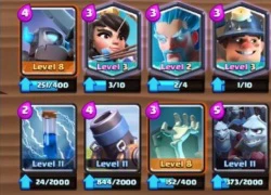 Clash Royale: Deck Mortar bao gồm 3 thẻ Huyền thoại leo Arena 9