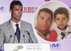 Con trai Cristiano Ronaldo ghi bàn thắng đầu đời