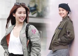 Học lỏm cách mix áo bomber chất lừ như sao Việt