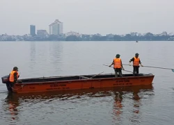 Hơn 70 tấn cá chết ở hồ Tây được tiêu hủy