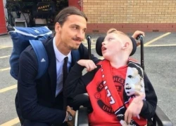 Ibrahimovic hoàn thành mơ ước của fan nhí bị bại não