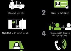 Infographic: 10 điều nên làm để an toàn khi đi taxi