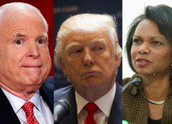 John McCain, Condoleezza Rice phản đối Donald Trump