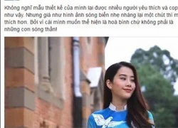 Phản ứng của Nam Em khi bị tố "nhái" áo dài tại Miss Earth 2016