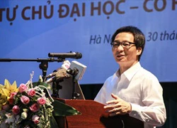 Phó thủ tướng Vũ Đức Đam xóa bỏ lo ngại tự chủ đại học sẽ bị cắt đầu tư