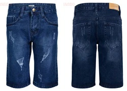 Quần short jean nam IMAGINE U phối xước sành điệu 004 SID50076