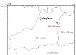 Quảng Nam: Động đất mạnh 3,4 độ richter