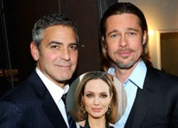 Tài tử George Clooney mời Brad Pitt đi tiệc Halloween để tạm quên chuyện ly hôn