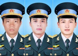 Thăng quân hàm 3 phi công hy sinh trên máy bay gặp nạn