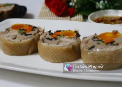 [Chế biến] - Thịt đùi gà cuộn trứng muối lạ miệng mà ngon