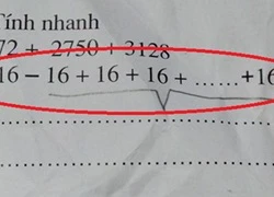 Bài toán tính nhanh đánh đố cả giáo viên