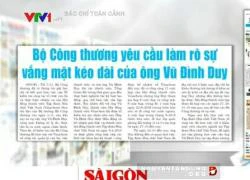 Bổ nhiệm ông Vũ Đình Duy: Bộ Công Thương trực tiếp quyết định nên tập đoàn buộc phải tiếp nhận