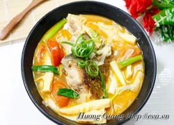 [Chế biến] - Canh măng chua nấu cá tuyệt ngon